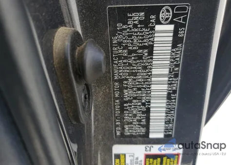 2010 Toyota Corolla Base from USA, damaged, VIN 2T1BU4EE0AC429591